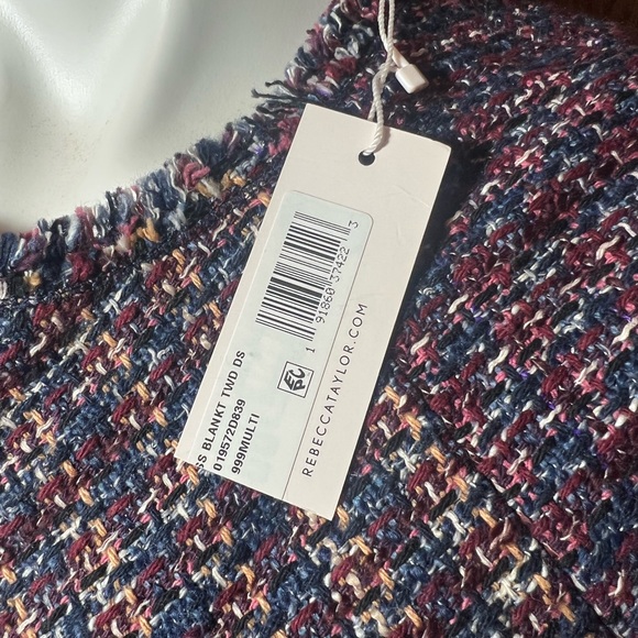 Rebecca Taylor SS Blanket Tweed Dress Size 2 - Picture 5 of 5